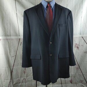 GS 50L Viscose Blend Metal Buttons Black Blazer Sport Coat